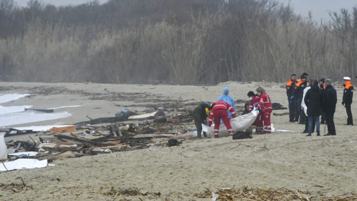 Migrant boat breaks up off Italian coast, killing nearly 60