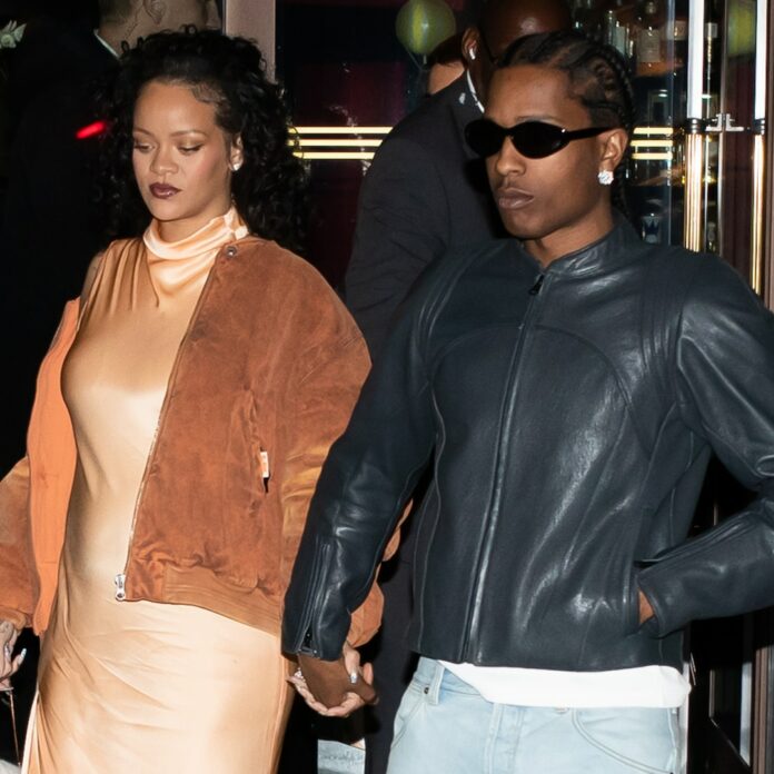 Pregnant Rihanna Has a Perfectly Peachy Date Night With A$AP Rocky