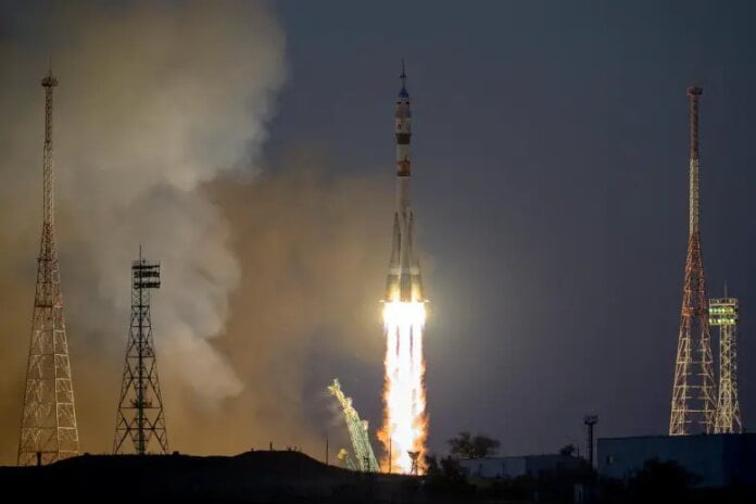 Soyuz MS-22 Rocket Launches