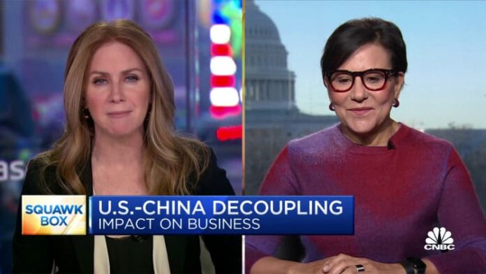 US-China decoupling stems from economic and security issues 'bleeding together,' says Penny Pritzker
