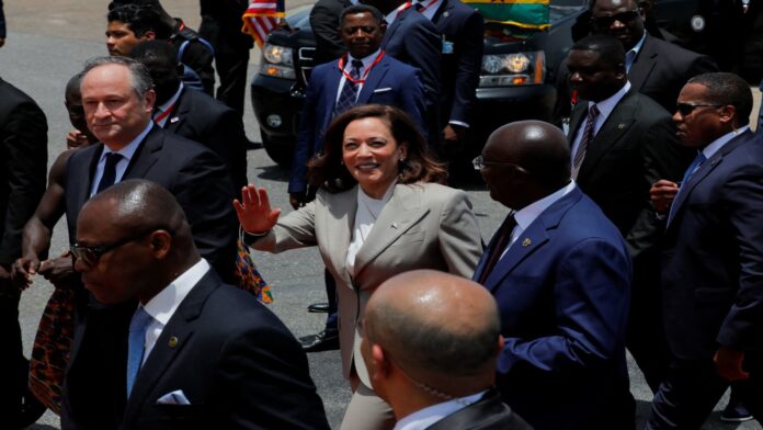 In Ghana, Kamala Harris 'excited about the future of Africa'