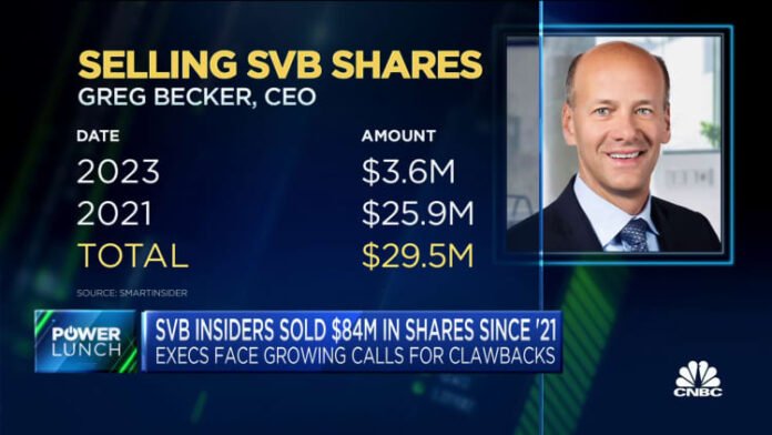 SVB insiders sold $84M in shares since 2021