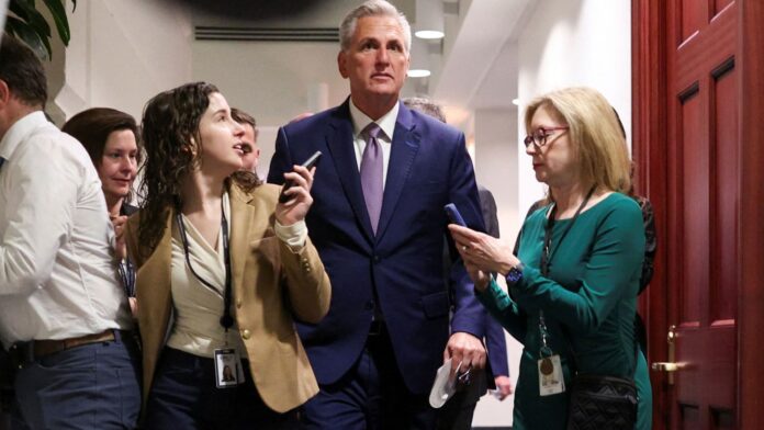 House passes GOP bill; McCarthy tries to draw Biden into talks