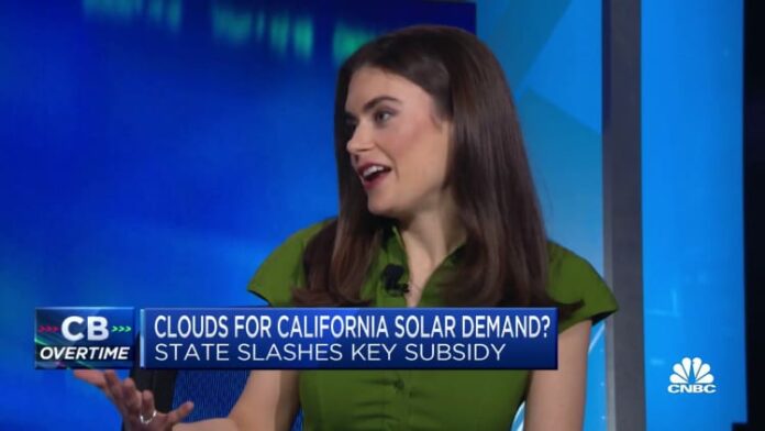 Clouds for California's solar demand? State slashes key subsidy