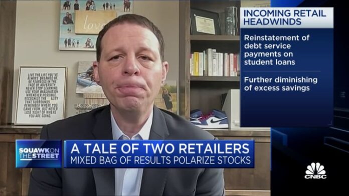Discretionary retail is already in a recession and likely to get worse, says UBS' Lasser