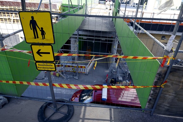 Mandatory Credit: Photo by Jussi Nukari/Shutterstock (13908094a) Around 27 people, a majority of them children, were injured on Thursday when a pedestrian bridge collapsed in the city of Espoo, Finland, on May 10, 2023. Espoon siltaromahdus, Finland - 11 May 2023