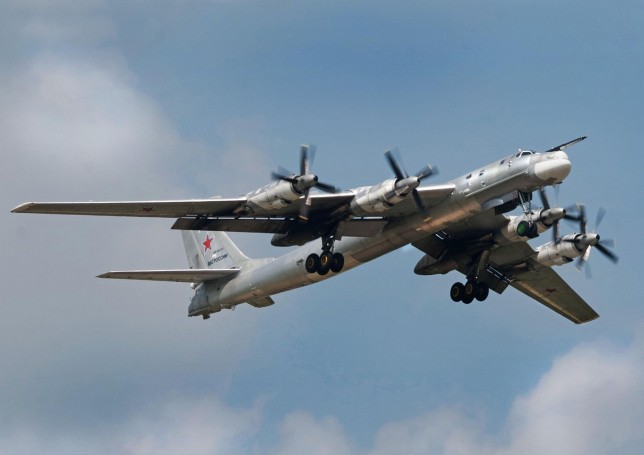 A long-range strategic missile carrier Tu-95??S.