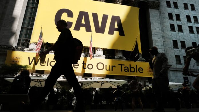 (CAVA) starts trading on the New York Stock Exchange