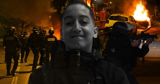 The shooting of 17-year-old Nahel M has led to riots and clashes with police (Pictures: AFP/Rex)