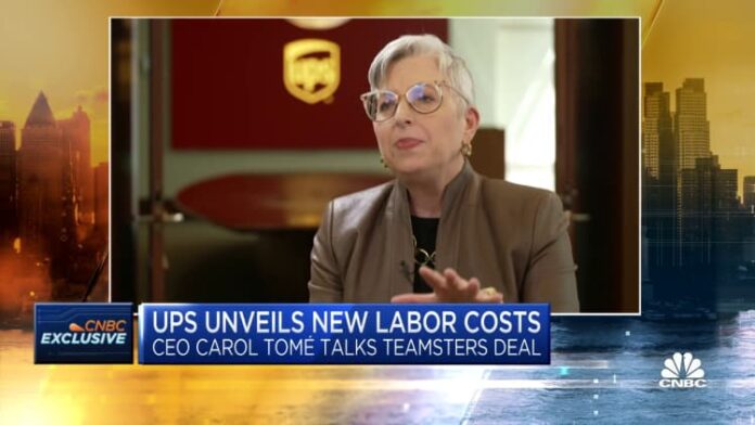 UPS unveils new labor costs: CEO Carol Tome talks Teamsters deal
