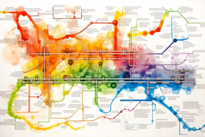 Subway Map Disease Concept